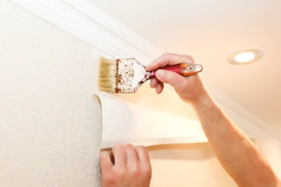 Pose de papier peint à Monthelon — revêtements muraux et toiles de verre